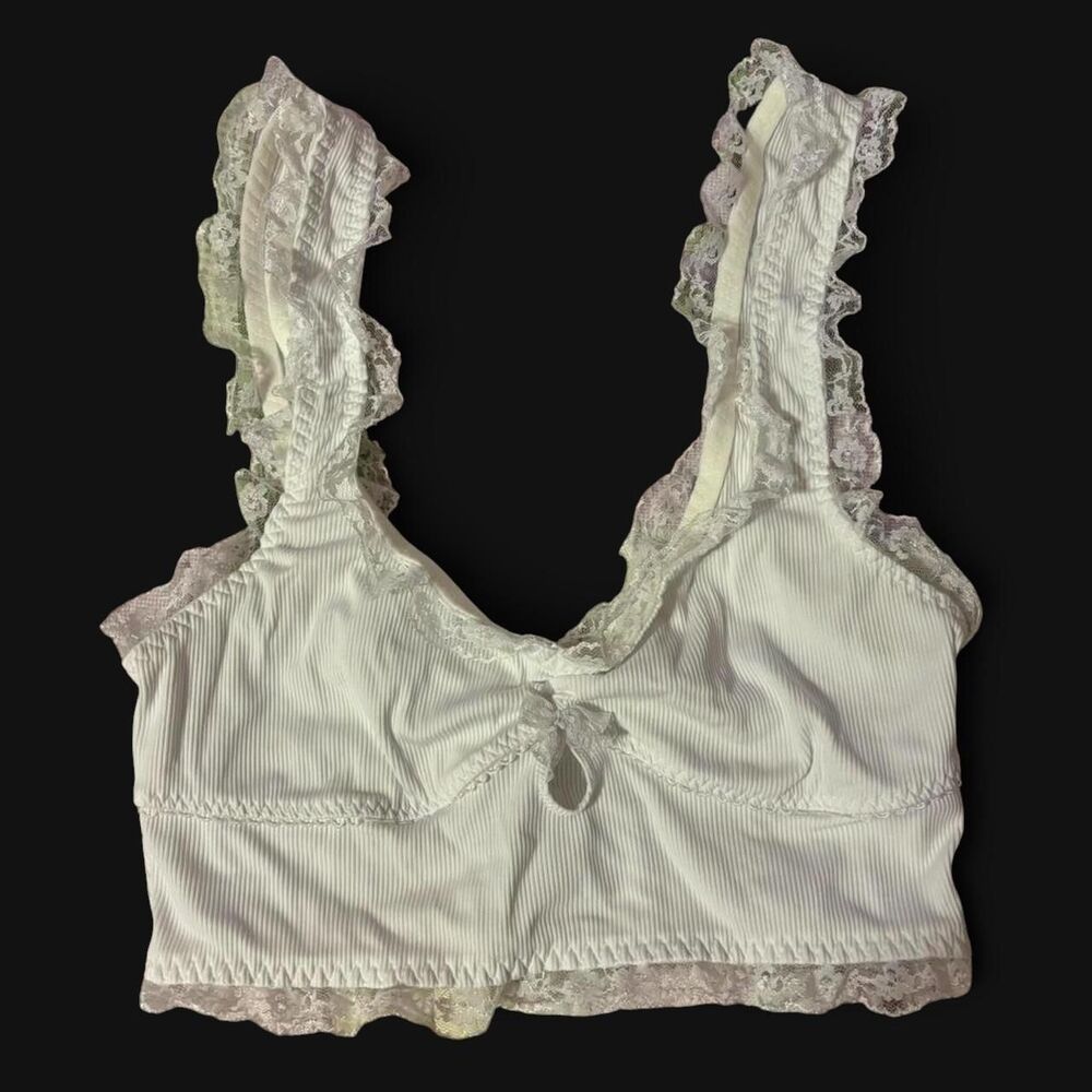For-love-lemons Women's White Crop-top